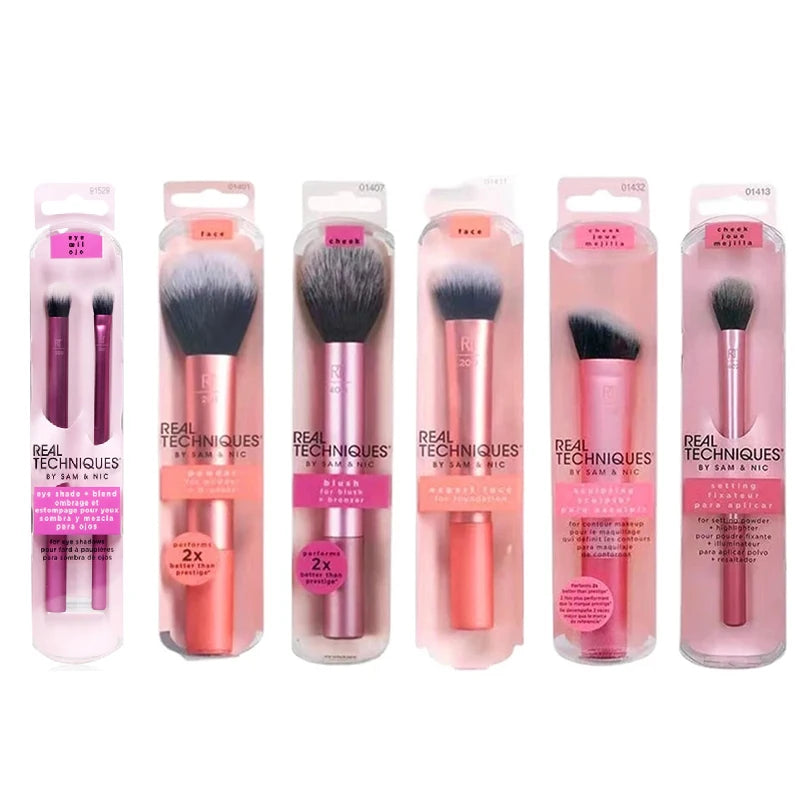 Real Techniques Professional Makeup Brushes Set Foundation Powder Contour Blush 1786 Concealer Eyeshadow Blending Cosmetic INS