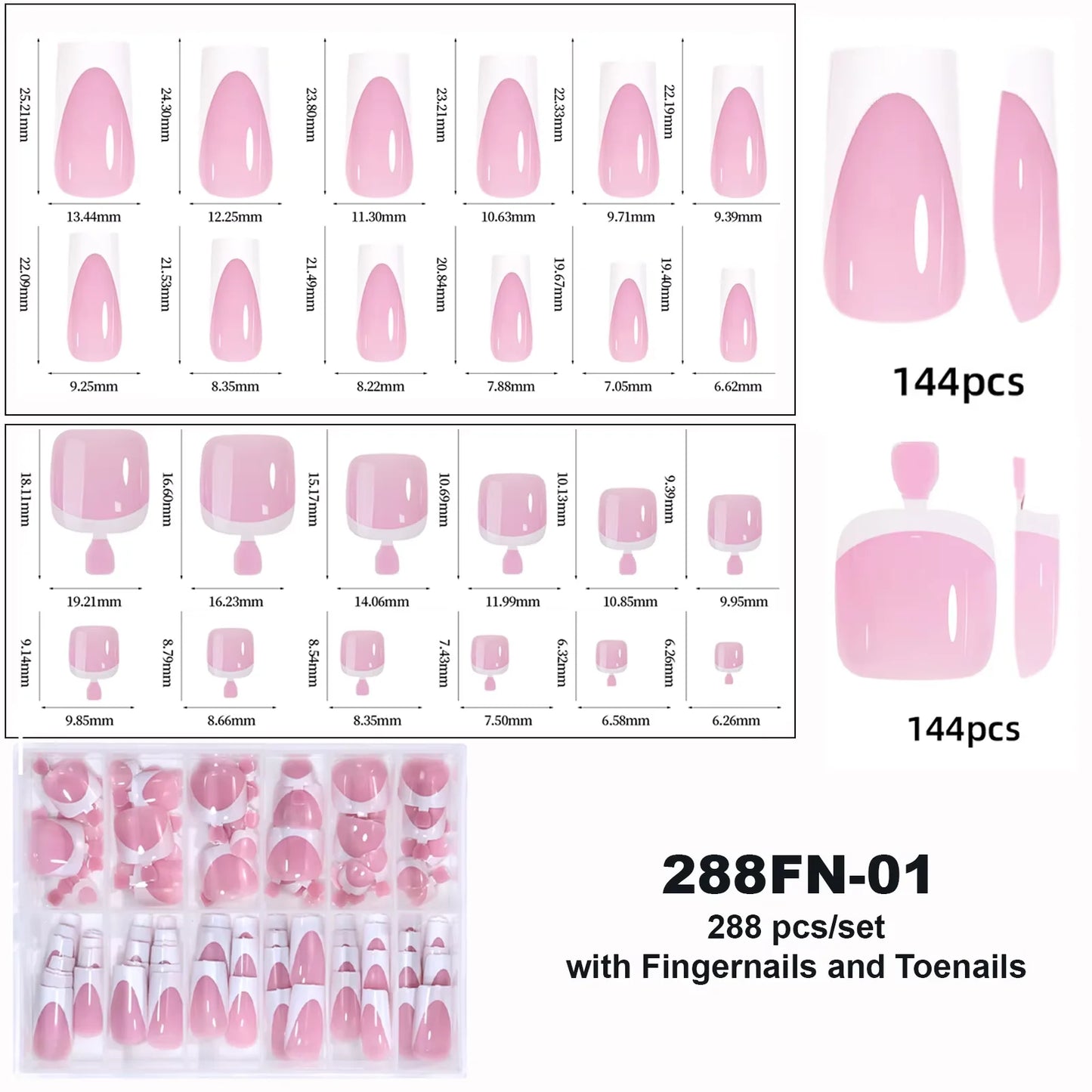 120pcs Acrylic Fake Toenails Press On Nails Full Cover French Cat Eye Short Square DIY Art For Women Girls Pedicure Tools