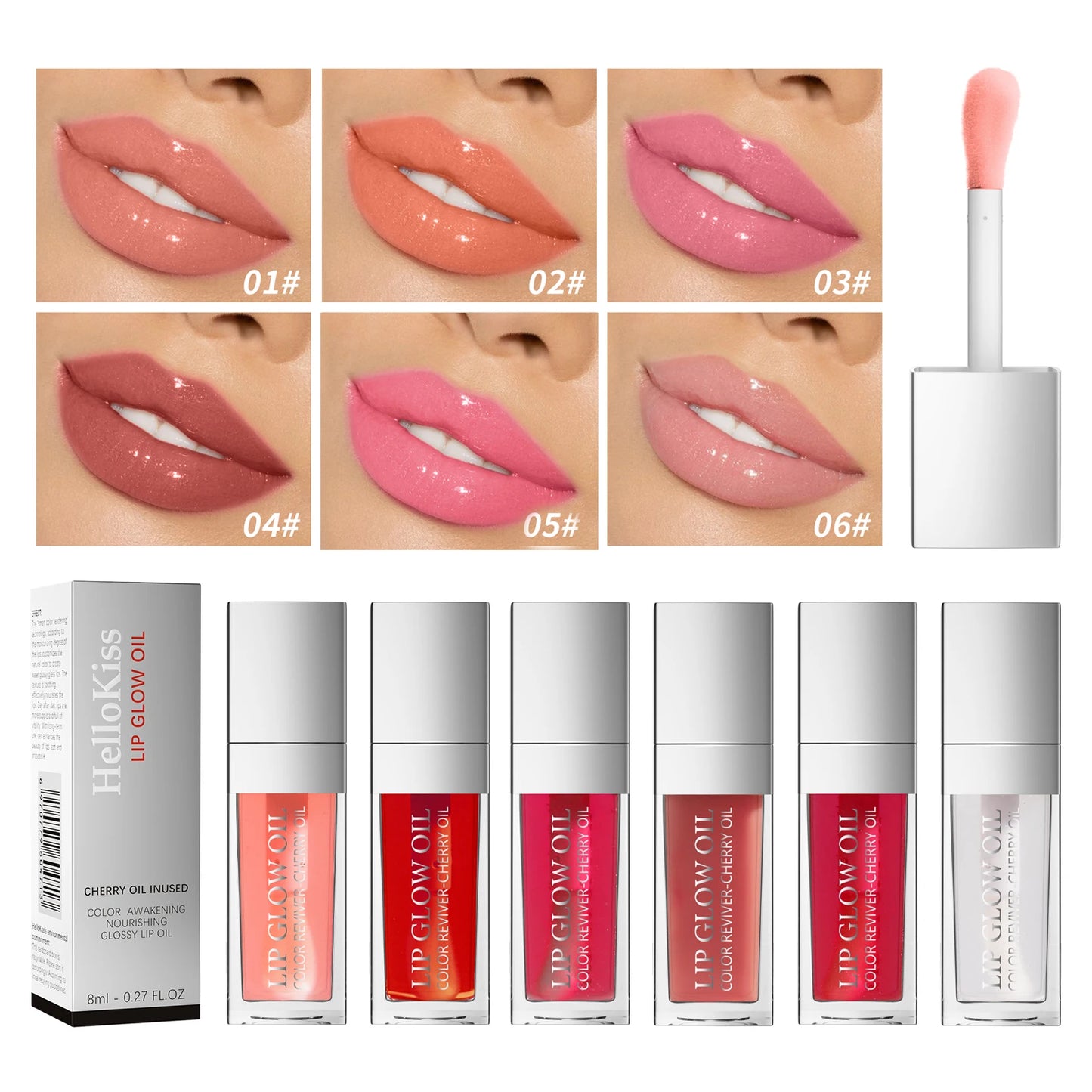 Moisturizing Lip Oil Plumping Lip Gloss Makeup Sexy Plump Lip Glow Oil Tinted Lip Plumper