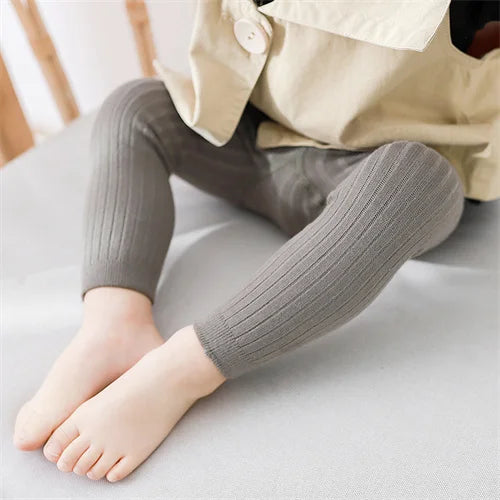 Children's Girls Boys Pants Knitted Leggings For Girls Tights Solid Baby Kids Trousers Pantyhose For 0 to 6Years Spring