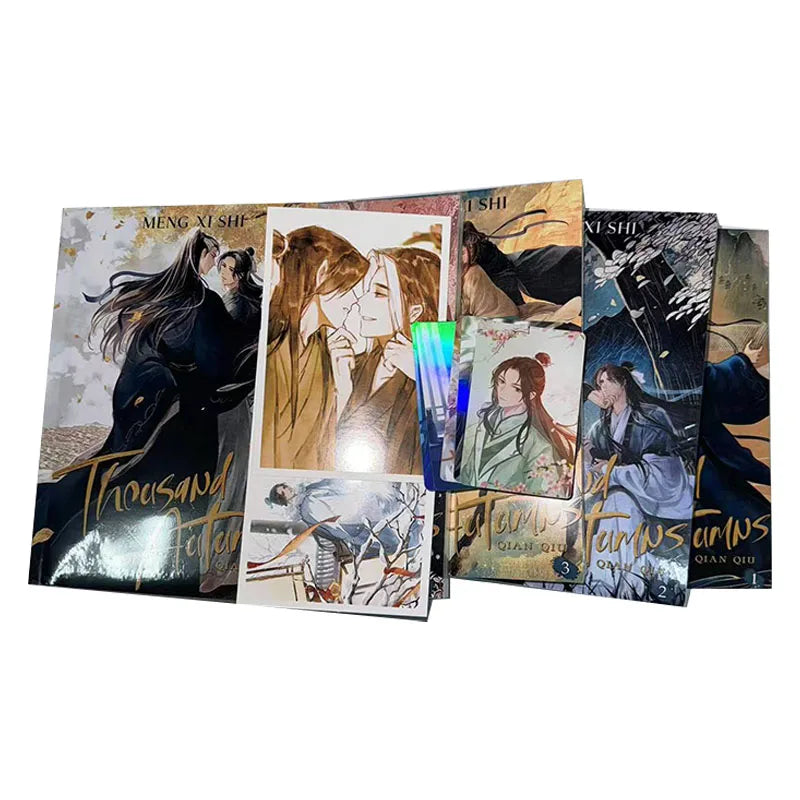 5 Book/set Volume 1-5 English Comic Novel Thousand Autumns - Qian Qiu - Meng Xi Shi  BL Manhwa  Ancient Romance Manga Book