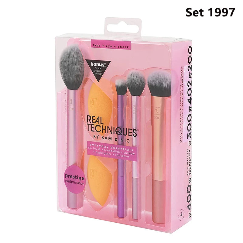 Real Techniques Professional Makeup Brushes Set Foundation Powder Contour Blush 1786 Concealer Eyeshadow Blending Cosmetic INS