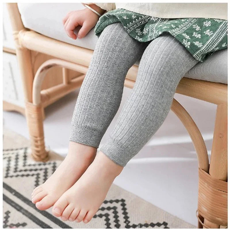 Children's Girls Boys Pants Knitted Leggings For Girls Tights Solid Baby Kids Trousers Pantyhose For 0 to 6Years Spring