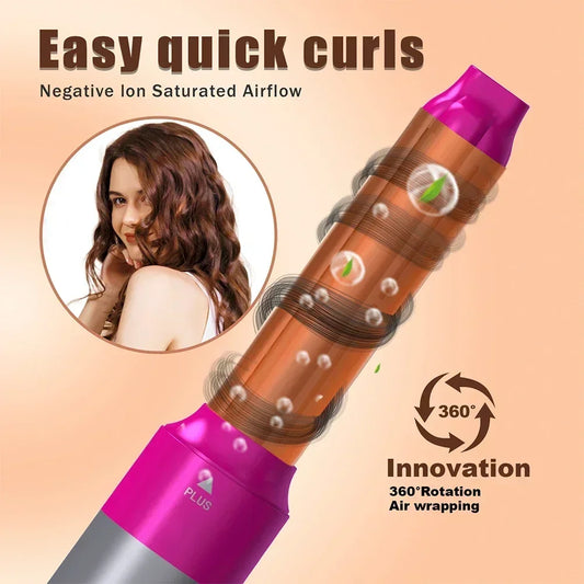 5 in 1 Multifunctional hair dryer Straightener Curling iron Curling iron with brush Hot air comb Styling set