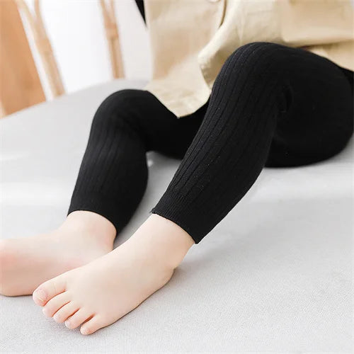 Children's Girls Boys Pants Knitted Leggings For Girls Tights Solid Baby Kids Trousers Pantyhose For 0 to 6Years Spring