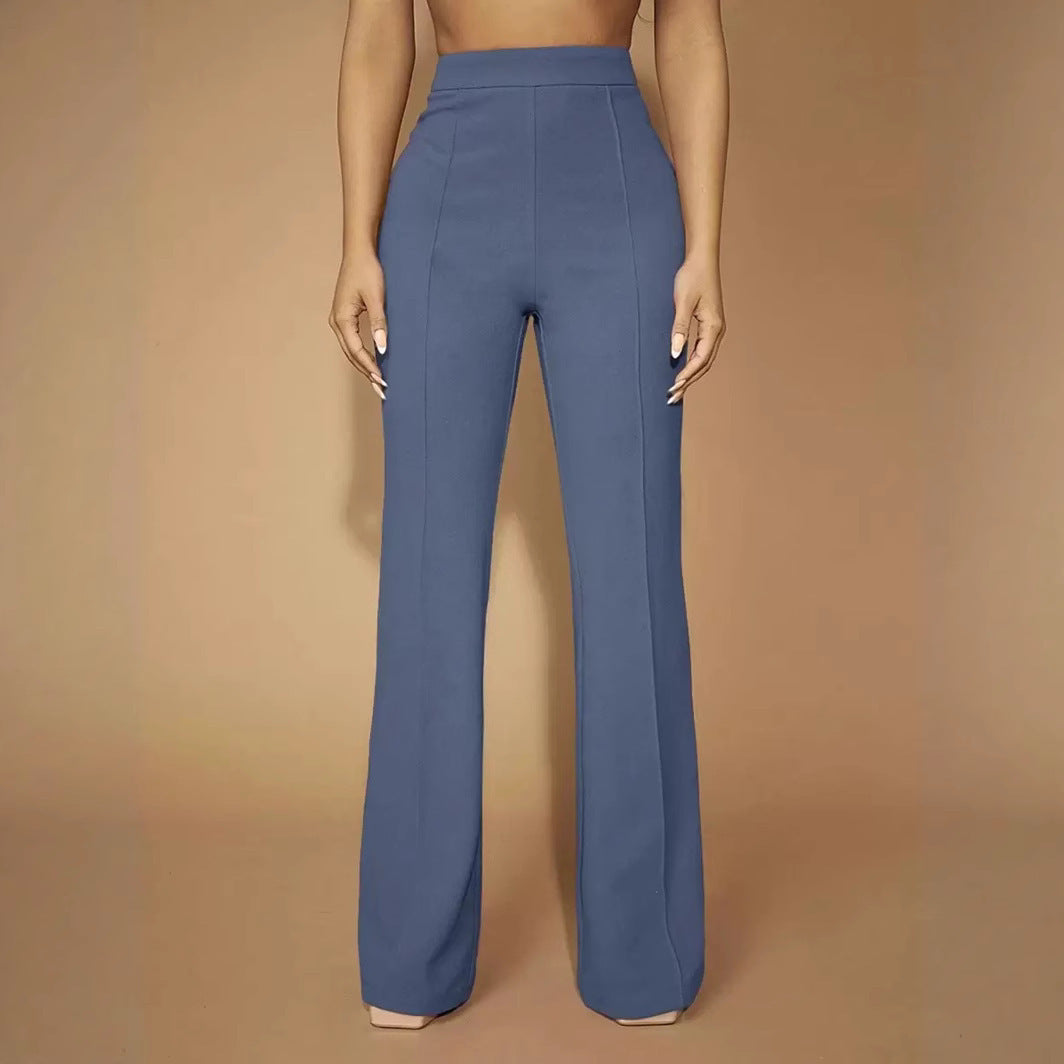 Fashion Fall High Waist Business Casual Trousers