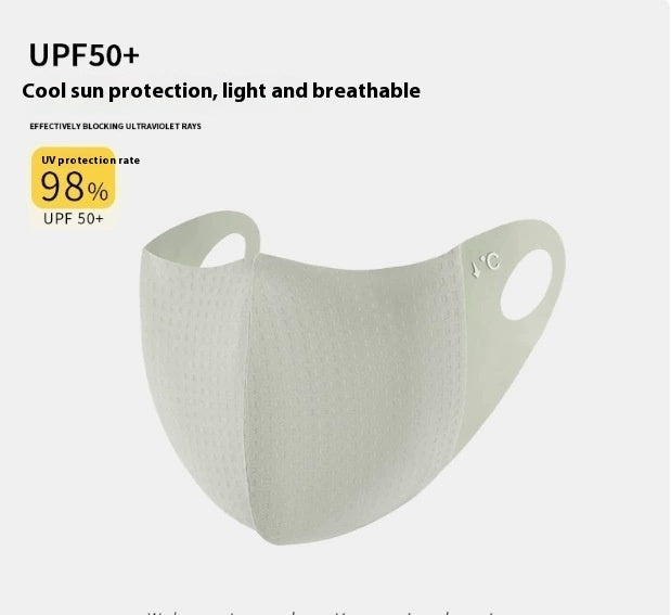 Ice Silk UV Protection Sunscreen Face Mask