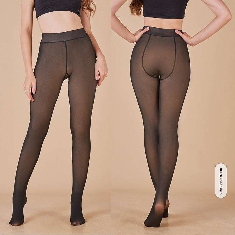Thermal Warm Lined High Waist One-Piece Yoga Pants