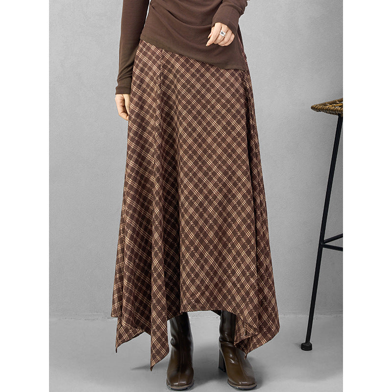 Women's Polyester Scottish Autumn Skirt