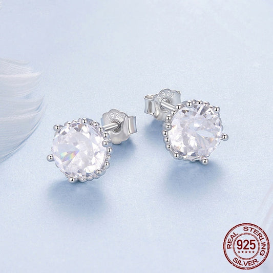 Elegant Sterling Silver Dainty Ear Studs