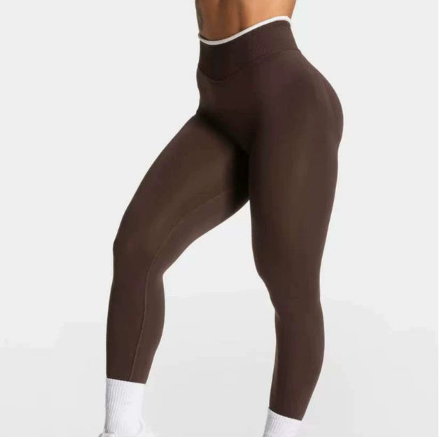 Women's High Waist Workout Peach Hip Yoga Pants