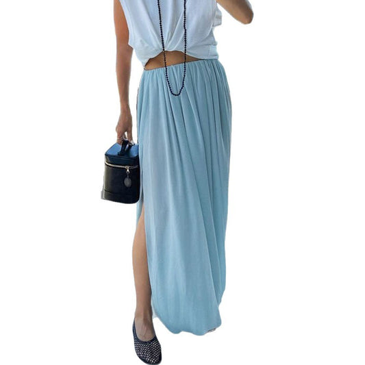 Long Skirt Design Sense Graceful And Fashionable