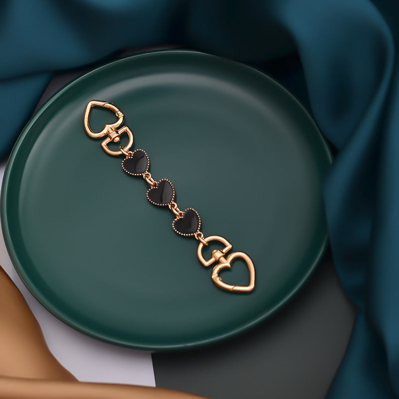 Metal Bag Strap Extension Chain for One-Shoulder Bag Conversion