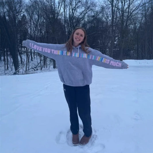 Vintage Rainbow Bar Graphic Long-Sleeve Sweatshirt