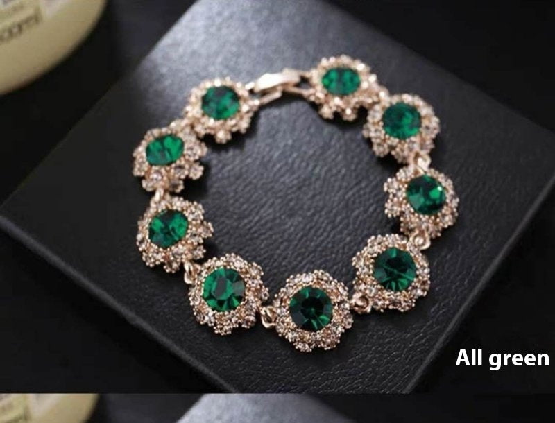Women's Sparkling Vintage Style Korean Rhinestone Bracelet