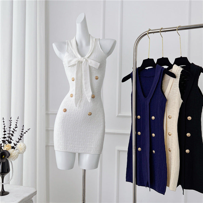 Knitted Women's Skirt Elegant Style High-end Sense