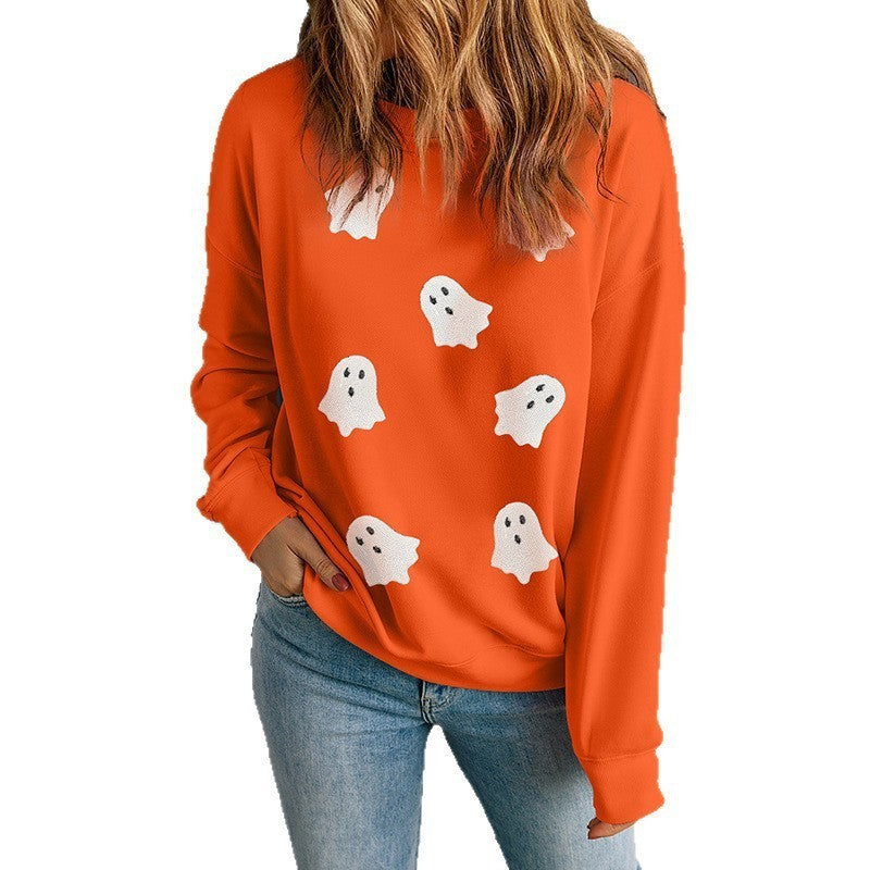 Casual Women's Graphic Print Loose Pullover Top