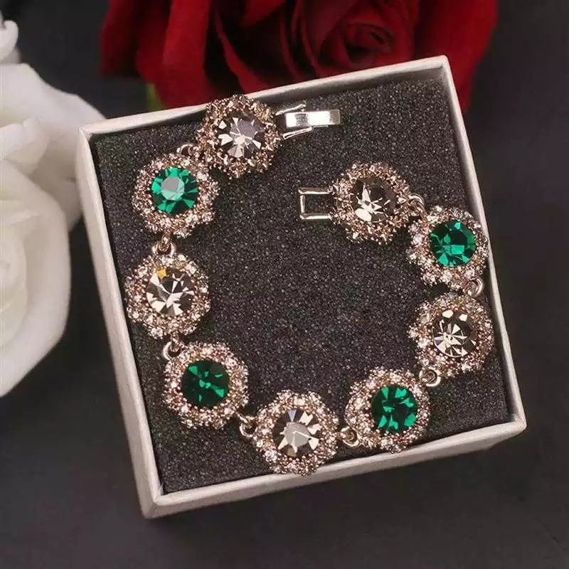 Women's Sparkling Vintage Style Korean Rhinestone Bracelet