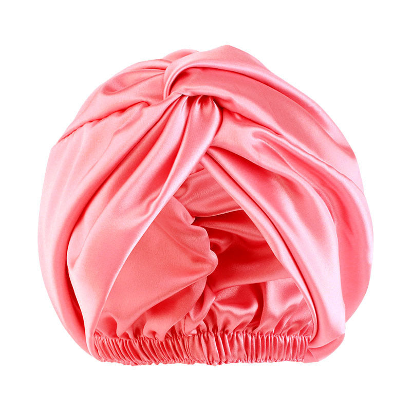 Cross-Twist Double-Layer Satin Sleep Cap