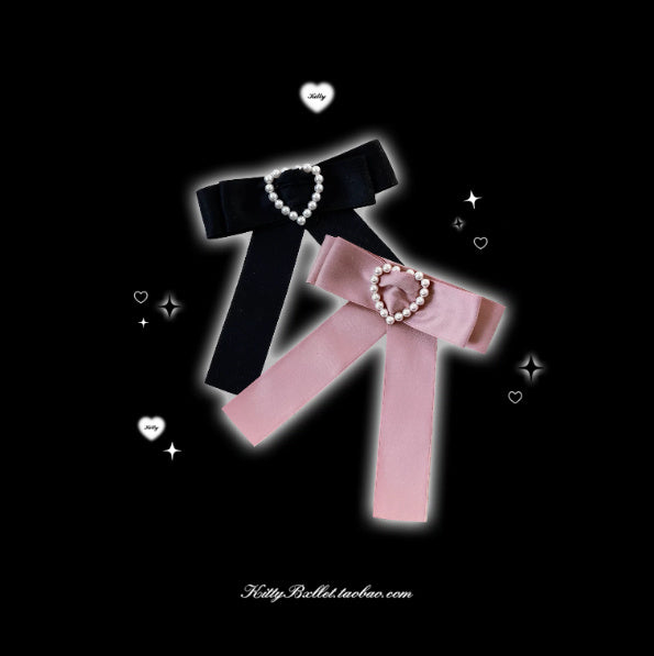 Lace Bow Brooch Accessory