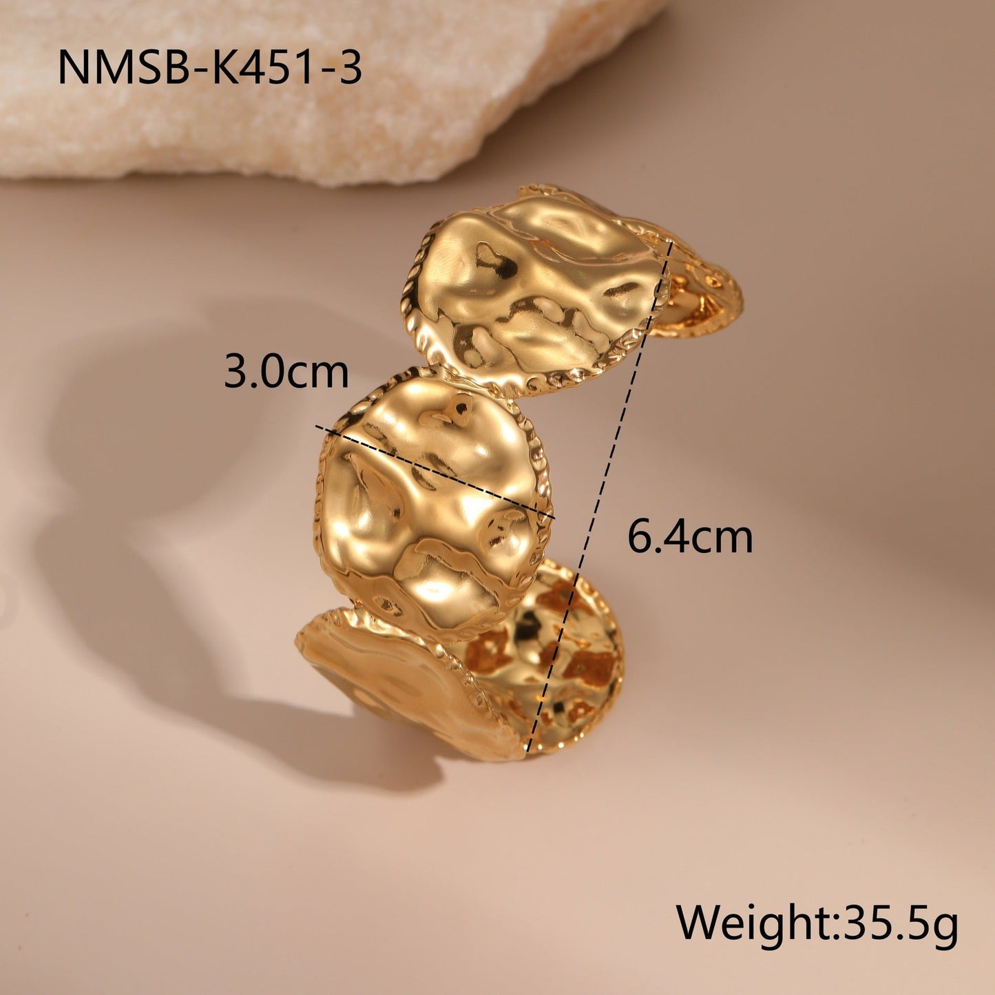 Elegant Stainless Steel Leaf Charm Wristband Bracelet