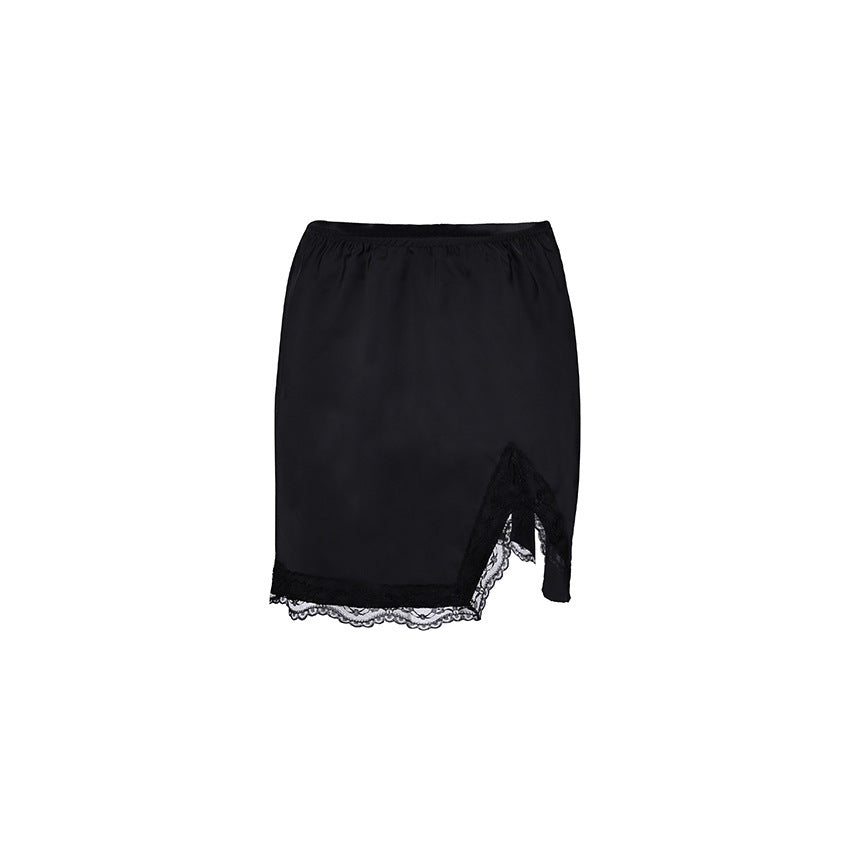Fashion New Lace Splicing High Waist Women's Skirt