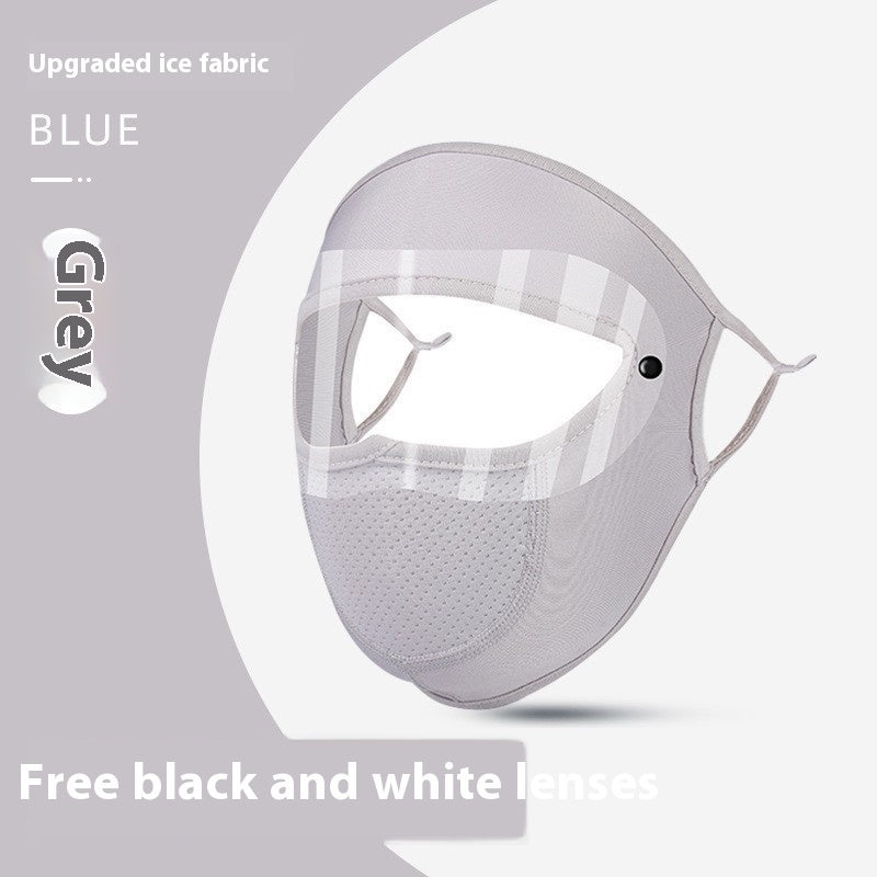 Ice Silk UV Protection Sunscreen Face Mask