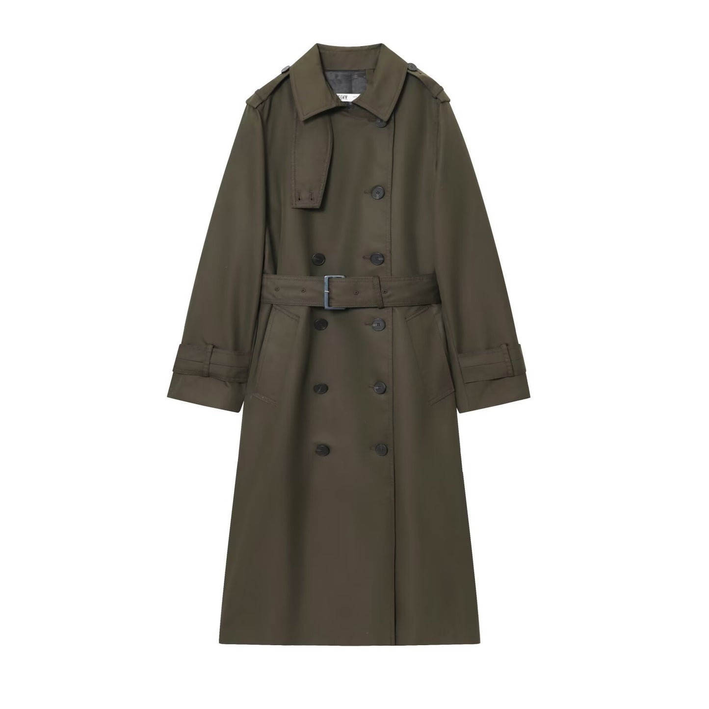 Women's Long Graceful And Fashionable Double Breasted Trench Coat